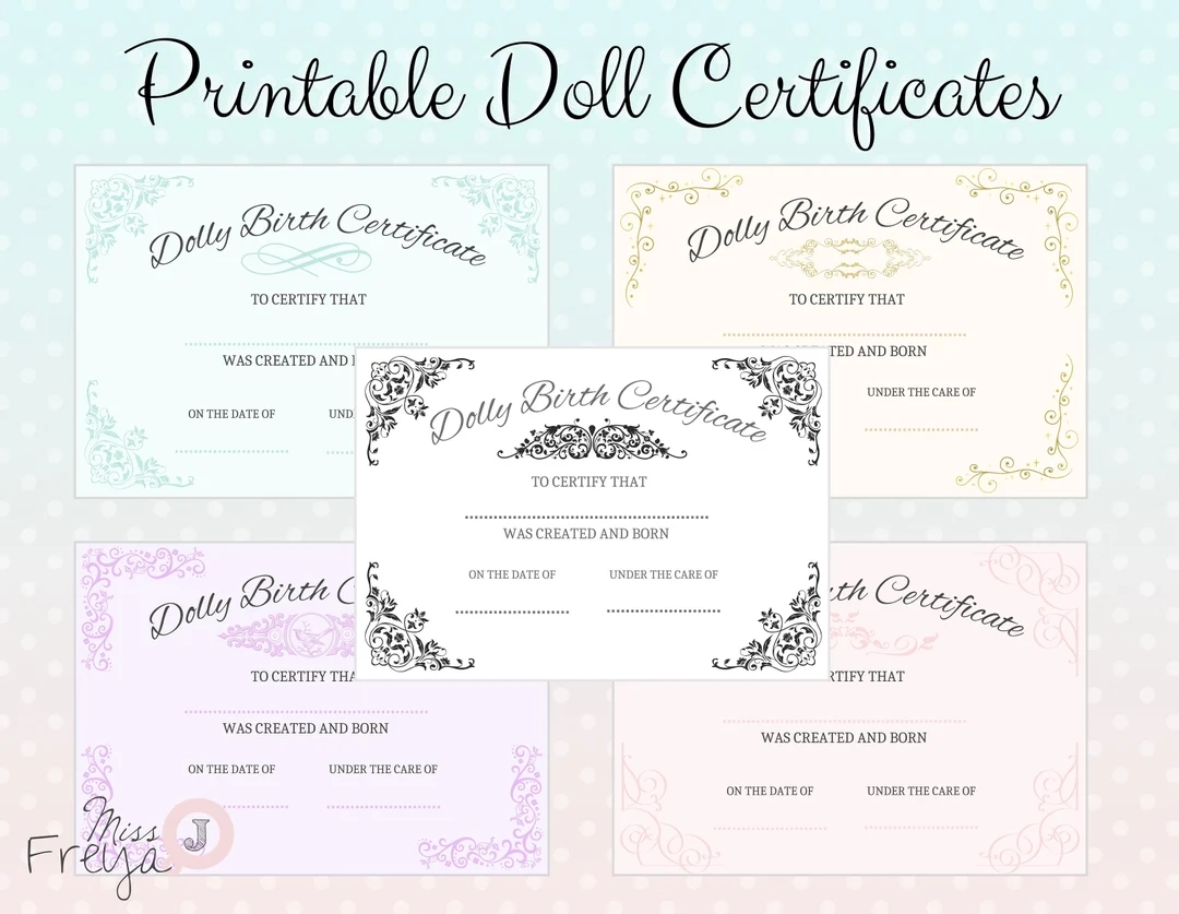 Printable Doll Birth Certificate For Doll Customisers Blythe Doll Artists Reborn Artists 5 Designs Etsy Printable Doll Birth Certificate For Doll Customisers Blythe Doll Artists Reborn Artists 5 Designs Etsy