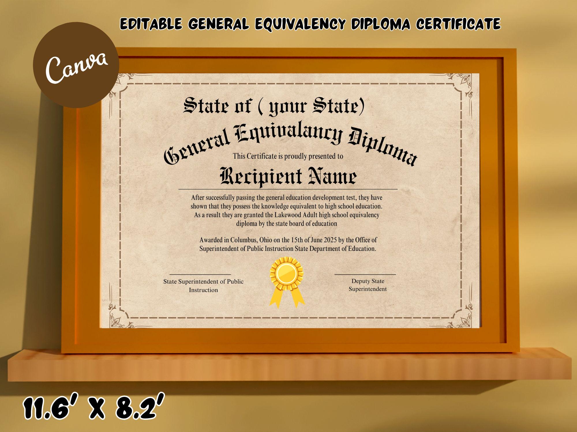 Printable Ged Certificate Denver Printable Ged Certificate Denver