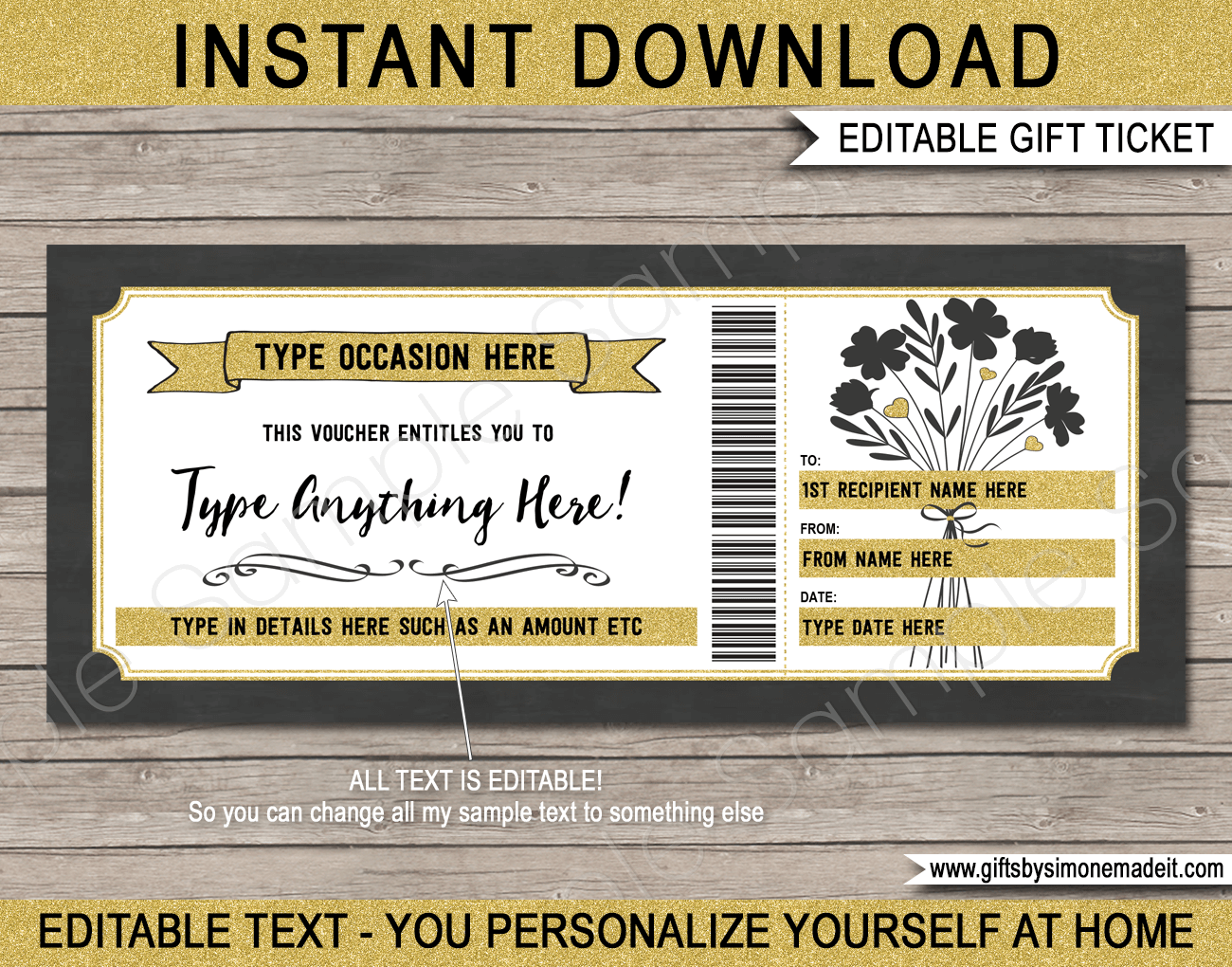 Gift Certificates Printable