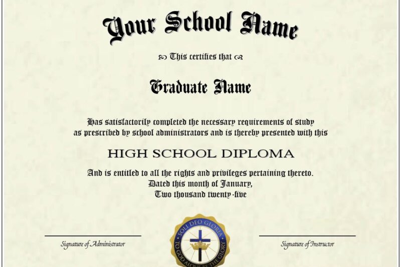 Free Printable Diploma Certificates