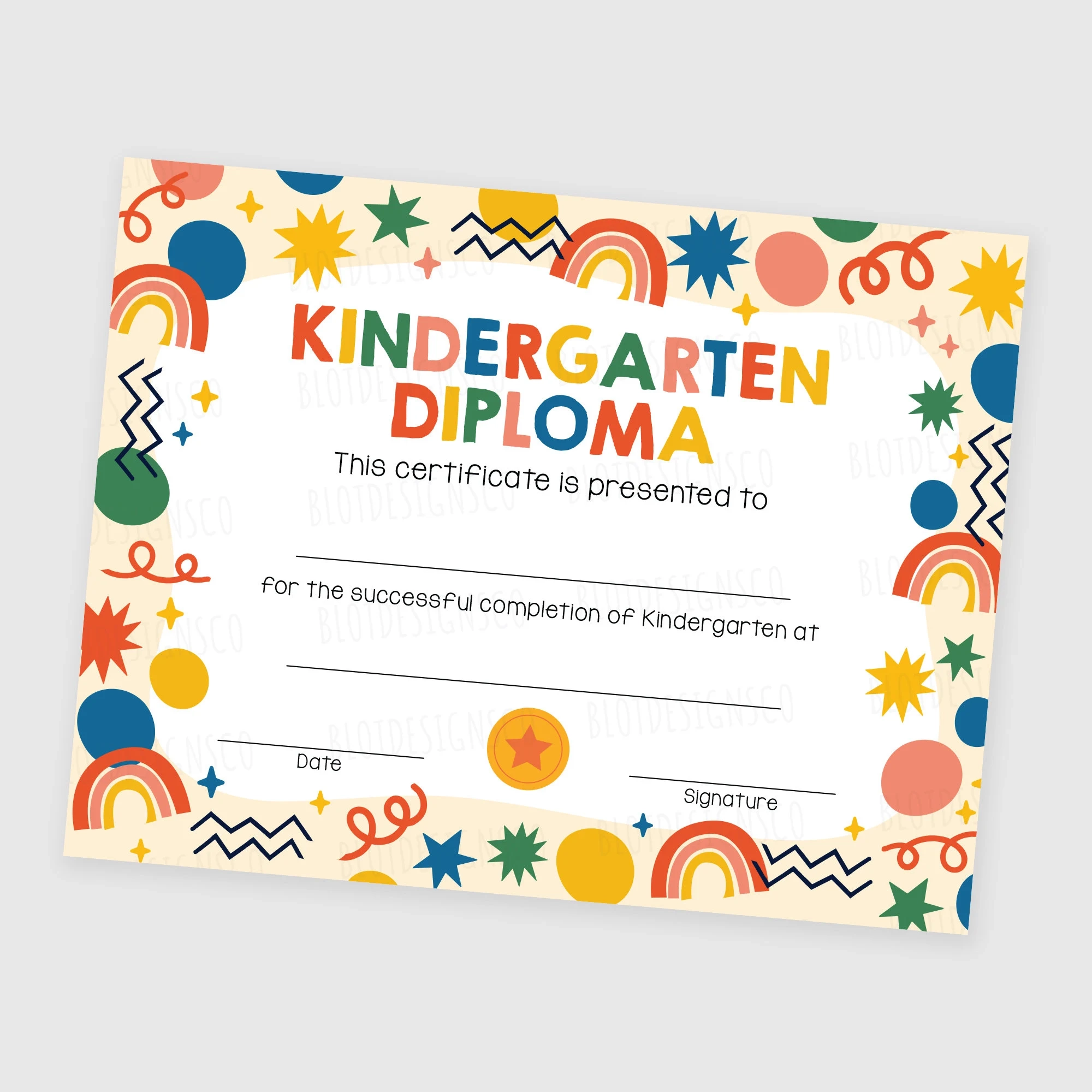 Kindergarten Graduation Certificates Printable