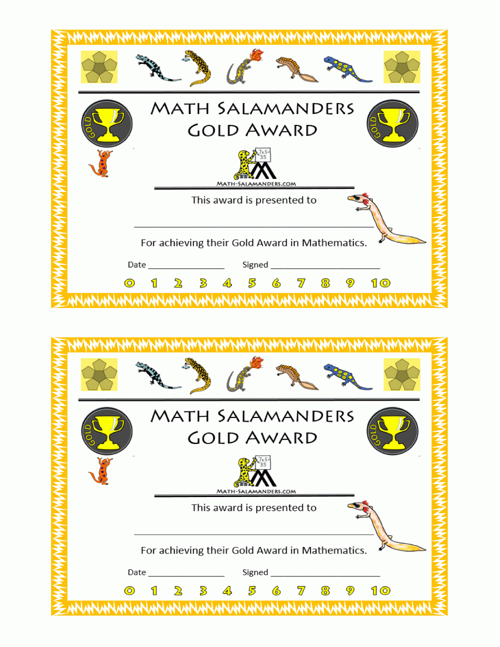 Free Printable Math Certificates Free Printable Math Certificates