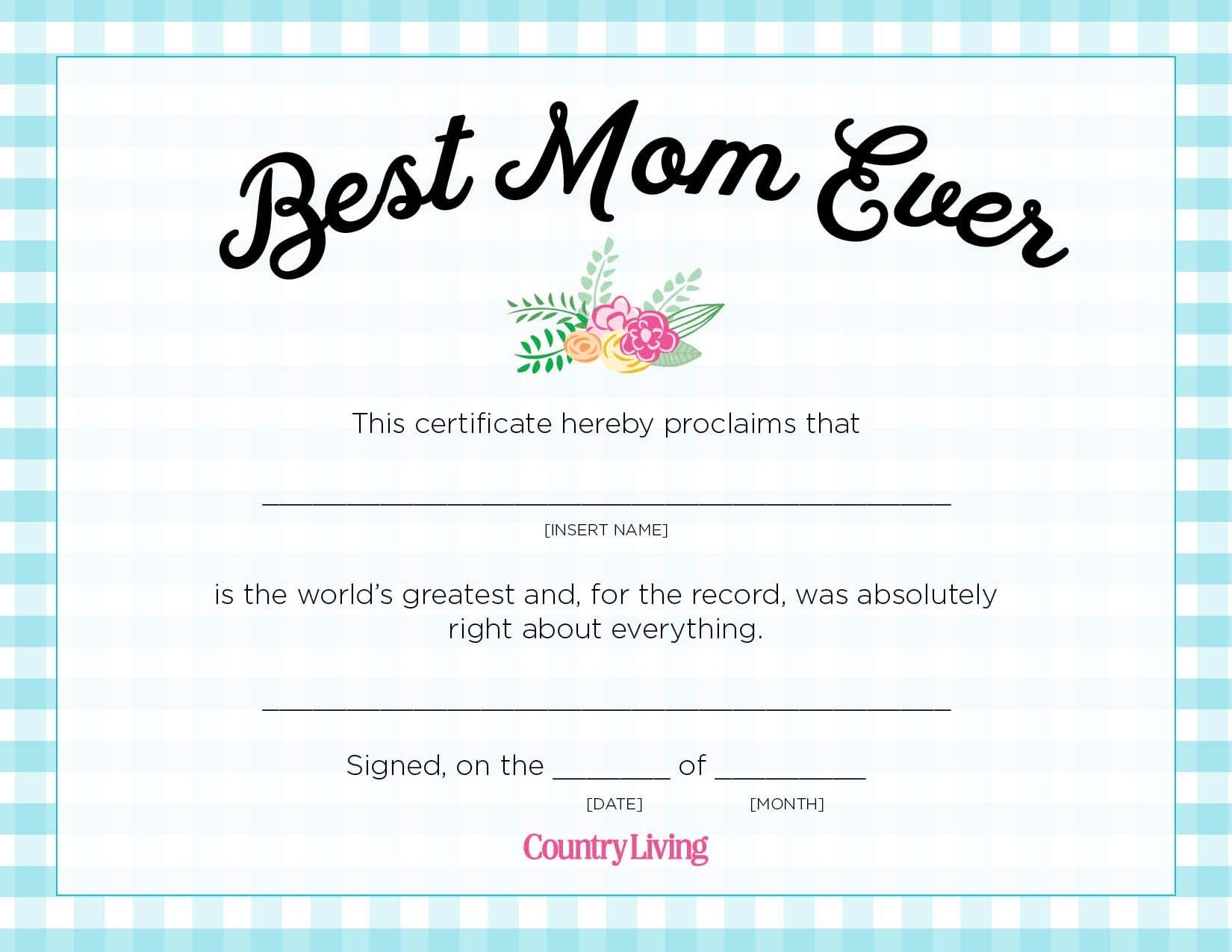 Mothers Day Certificates Free Printable Mothers Day Certificates Free Printable