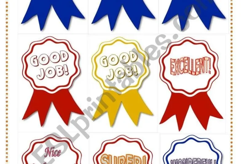 Printable Ribbons And Certificates