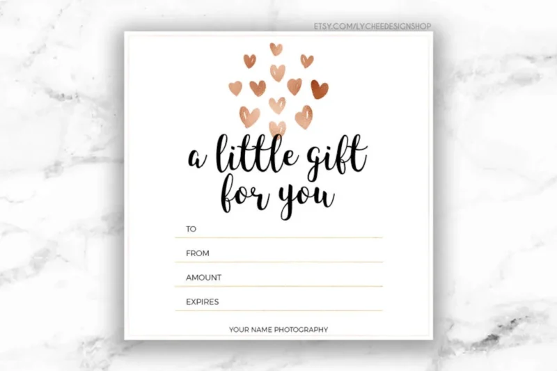 Printable Gift Certificate Temlate Free