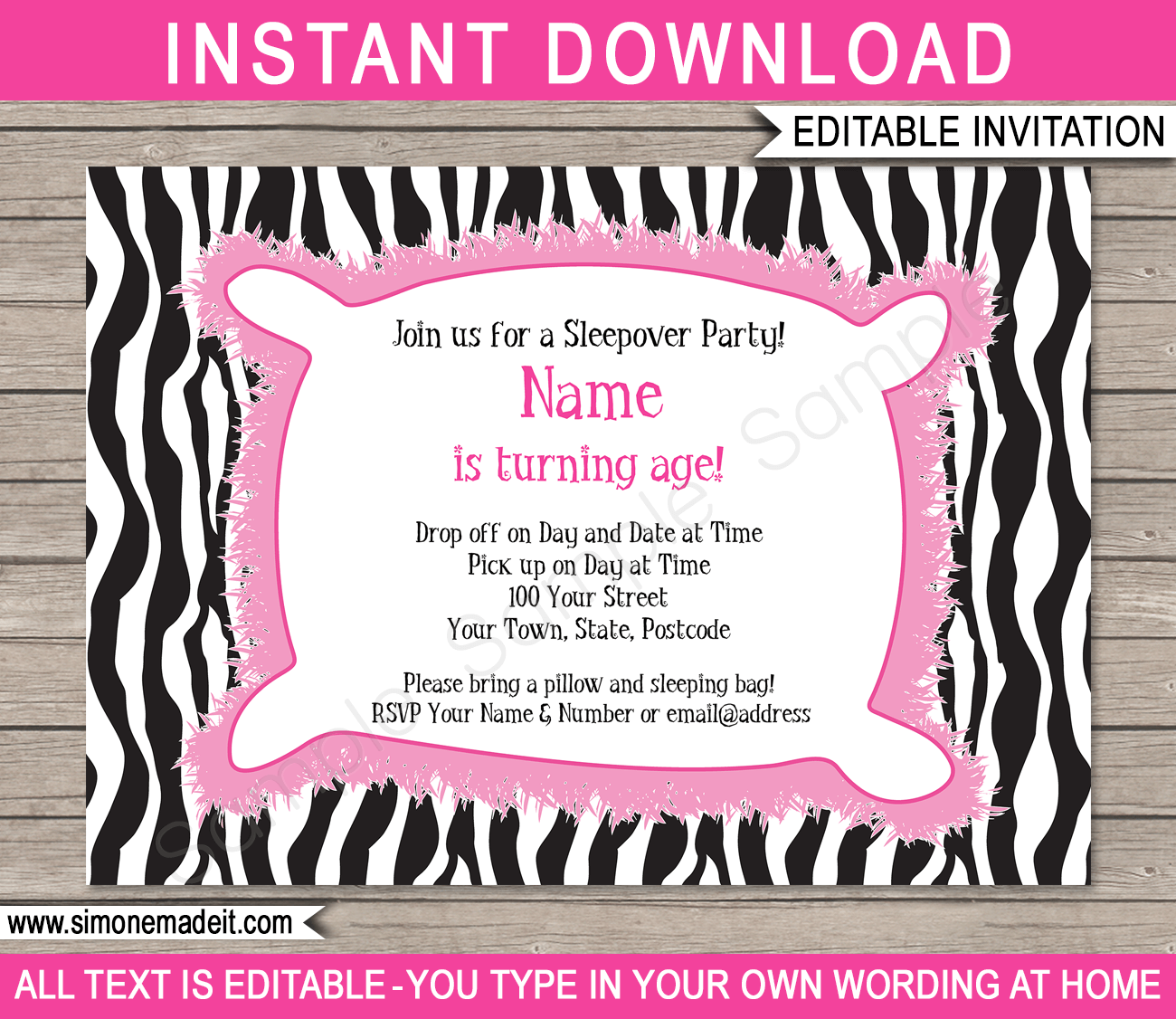 Printable Sleepover Certificates