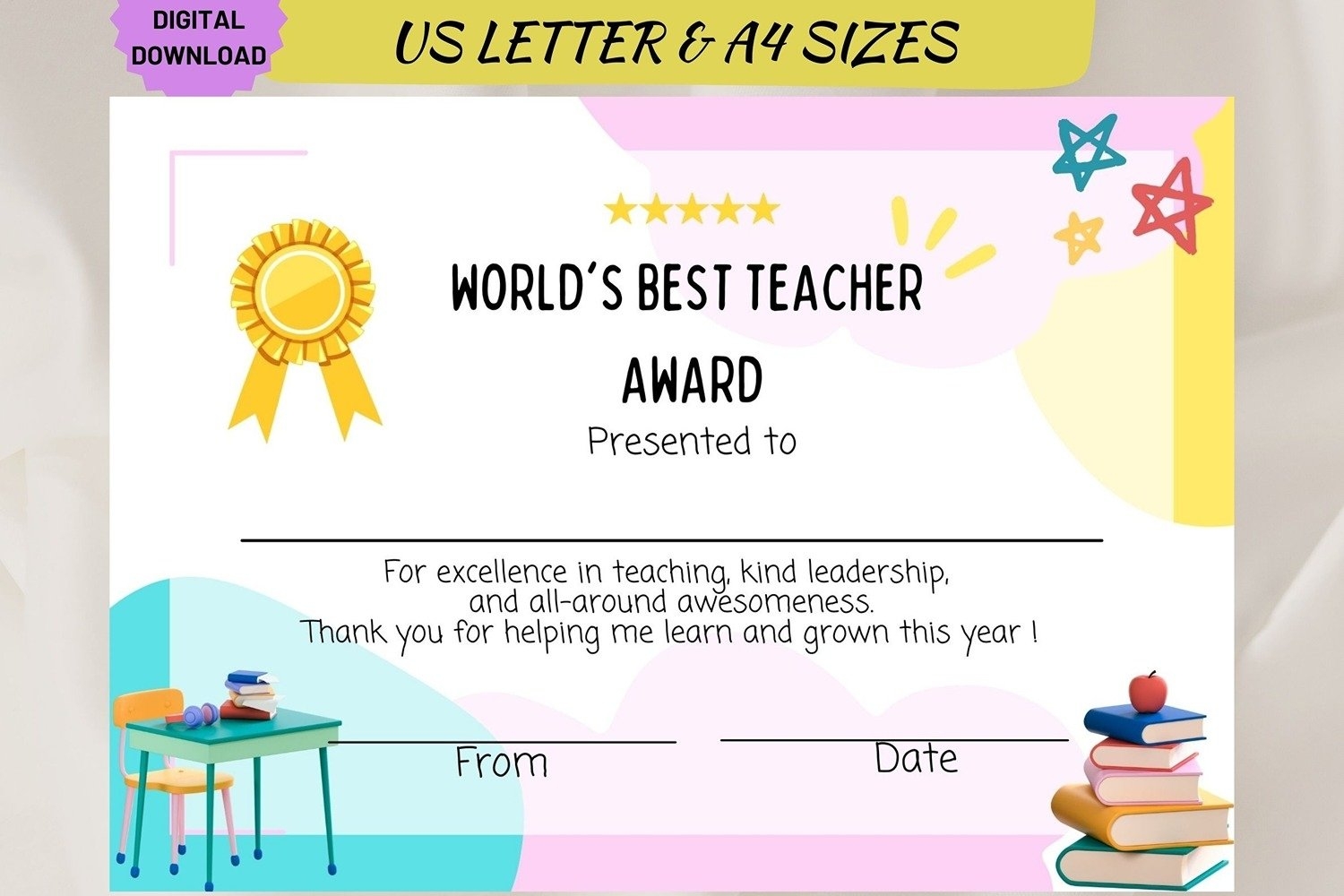 Printable Teacher Appreciation Award Custom 2512222 Printable Teacher Appreciation Award Custom 2512222