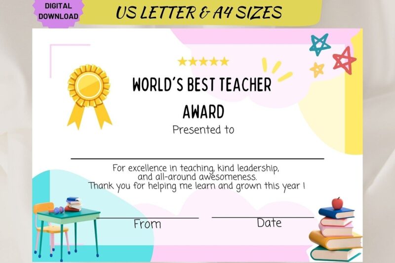 Printable Teacher Certificates