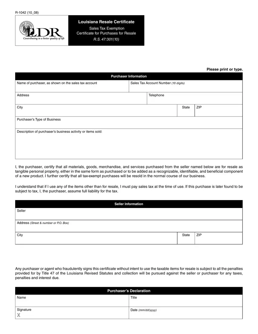 R 1042 Louisiana Certificate Fill Out Printable PDF R 1042 Louisiana Certificate Fill Out Printable PDF