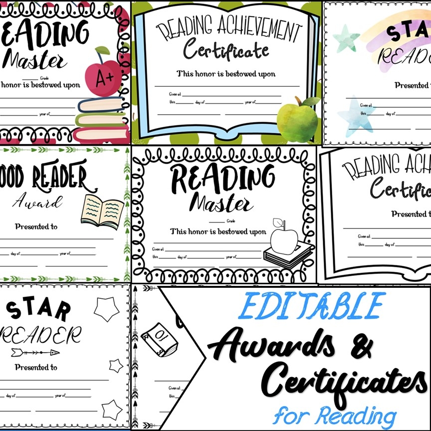 Small Printable Reading Certificates