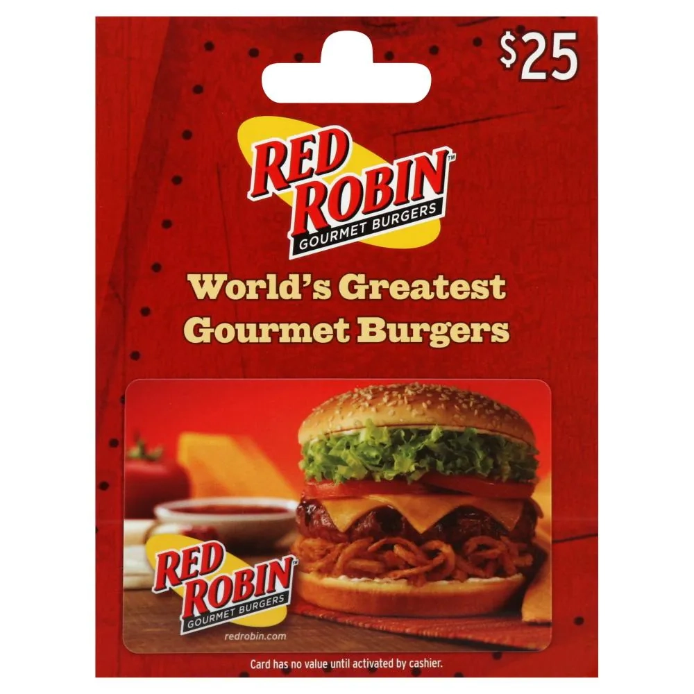 Red Robin 25 Gift Card 1 Ct King Soopers