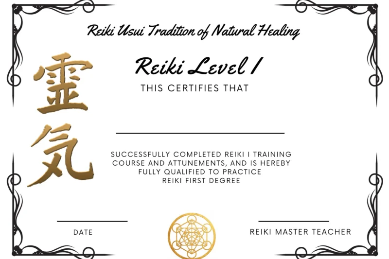 Free Printable Reiki Certificates