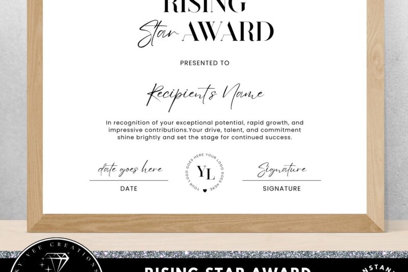 Printable Rising Star Certificates