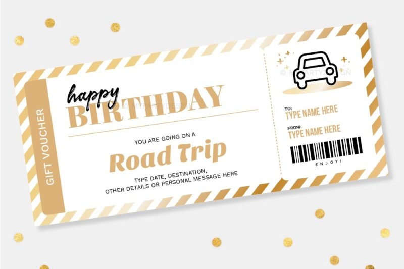 Printable Travel Gift Certificate Template