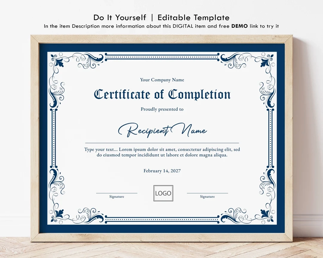 Free Printable Certificate Of Completion Free Printable Certificate Of Completion