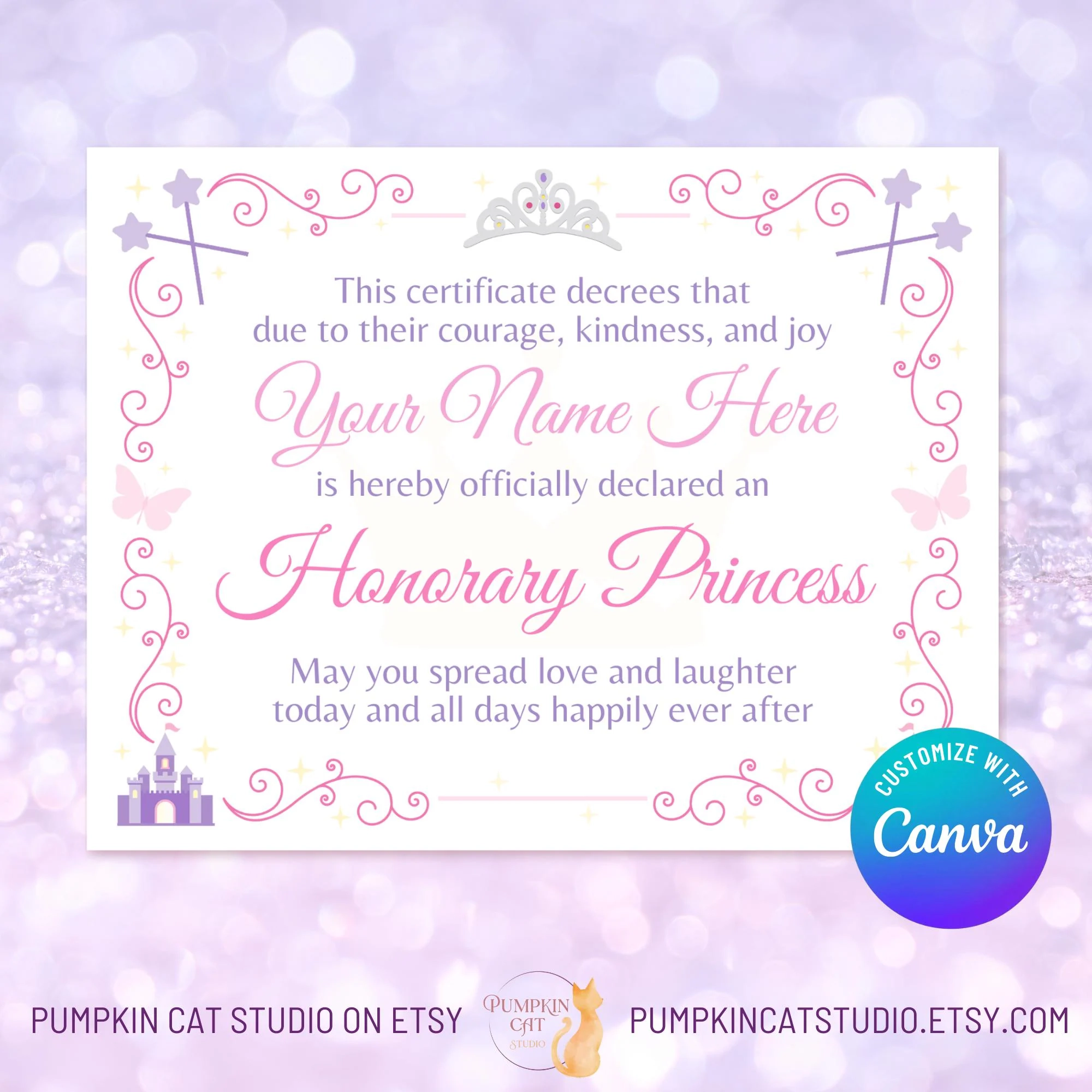 Royal Princess Certificate 11x8 5 Editable Canva Template Personalized Party Printable Custom Birthday Gift For Girls Party Favor Etsy Royal Princess Certificate 11x8 5 Editable Canva Template Personalized Party Printable Custom Birthday Gift For Girls Party Favor Etsy