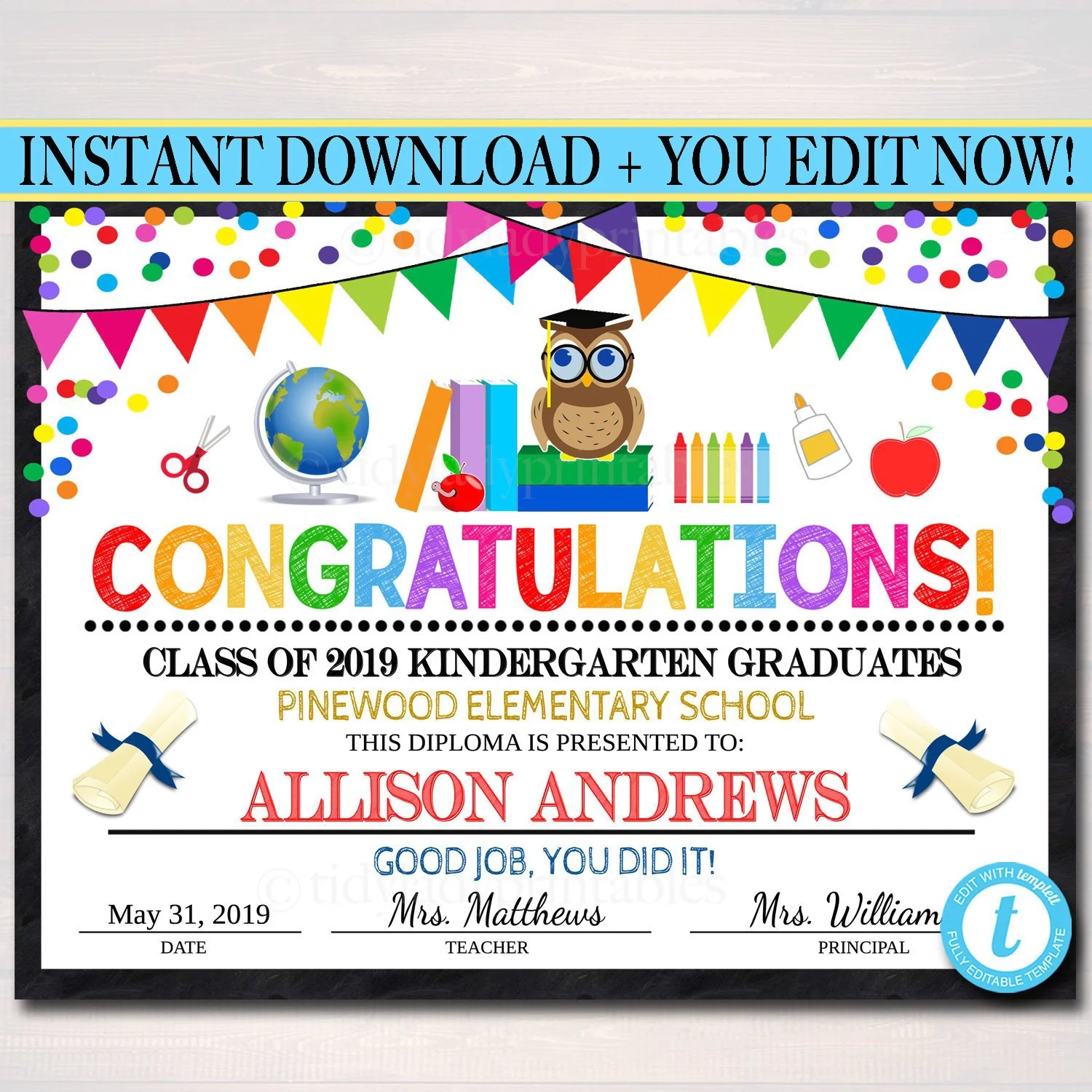 Free Printable 5th Grade Graduation Certificates