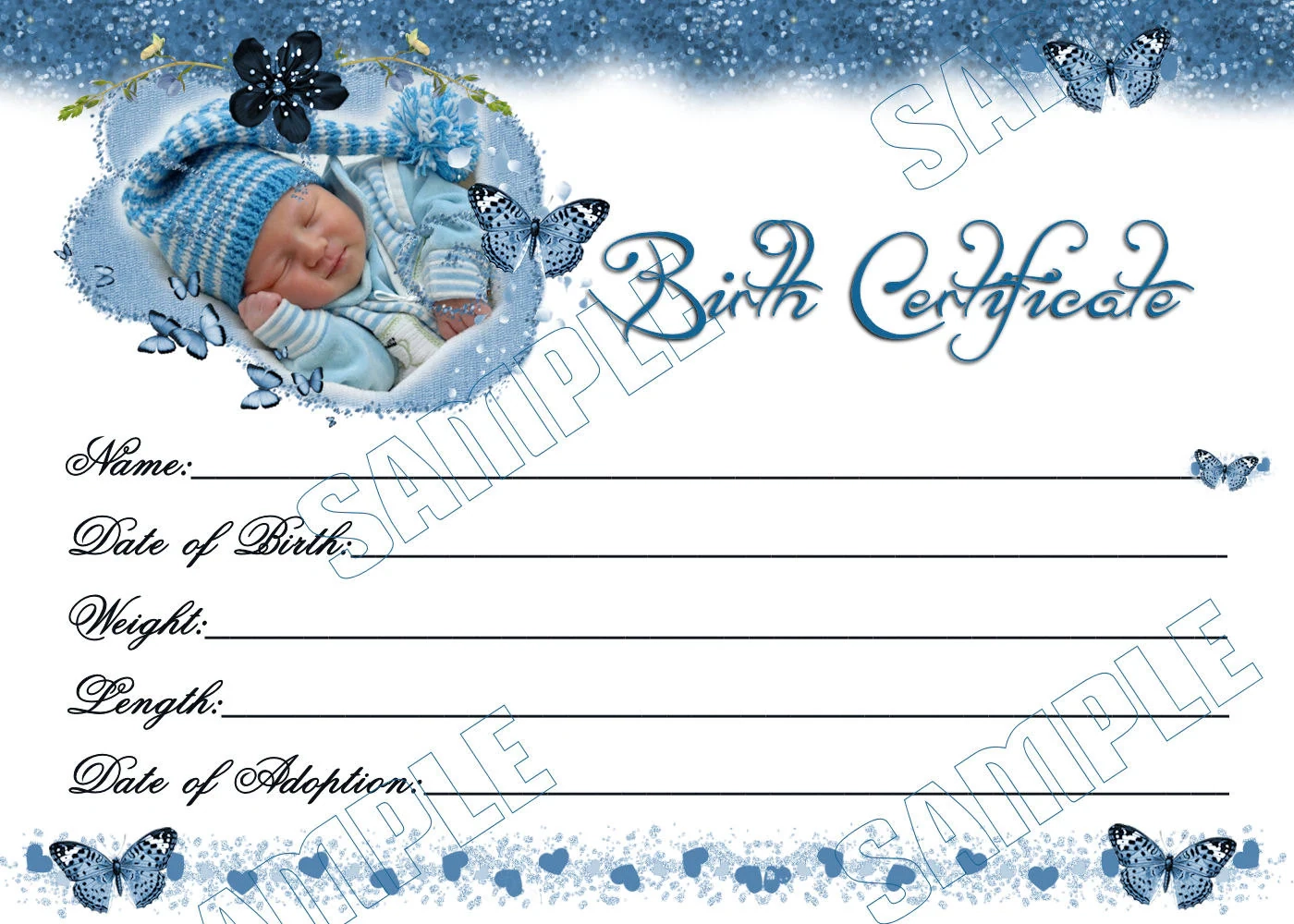 Free Printable Baby Doll Birth Certificate