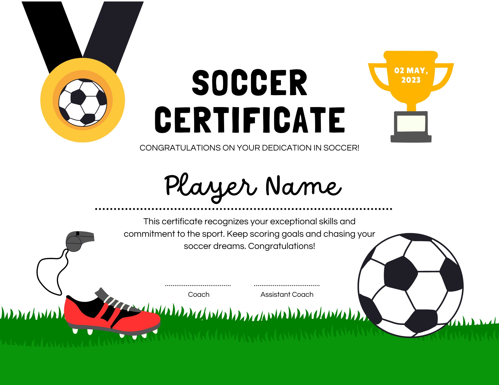 Soccer Certificates Fully Editable End Of Season Participation Awards Etsy Soccer Certificates Fully Editable End Of Season Participation Awards Etsy