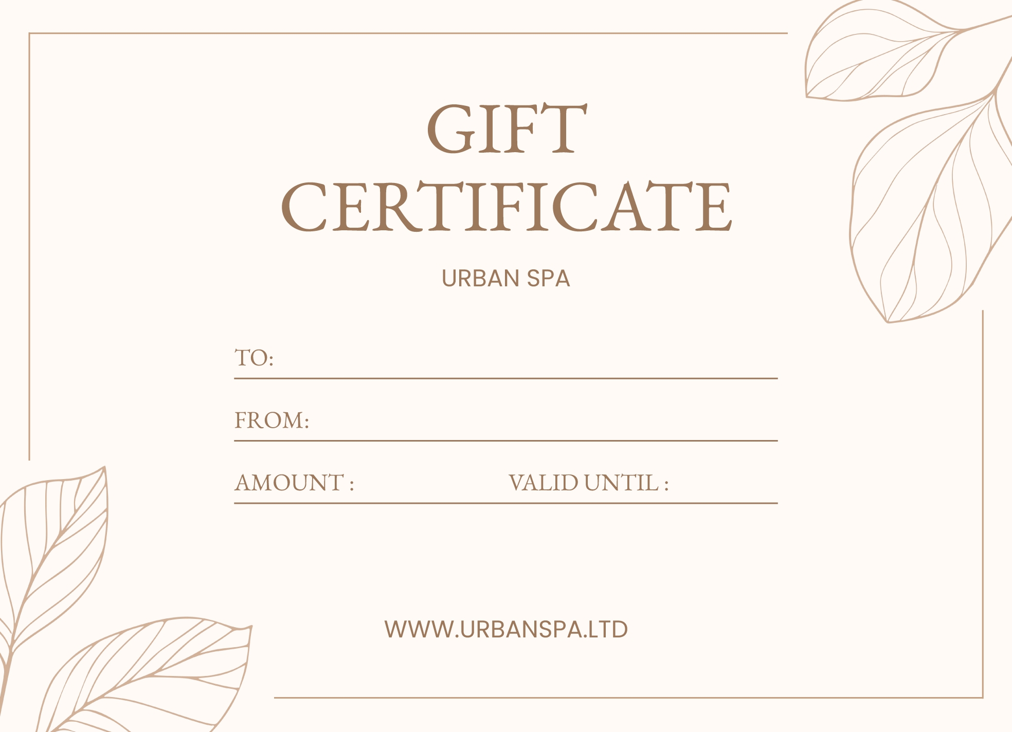 Printable Gift Certificate Template Spa Printable Gift Certificate Template Spa