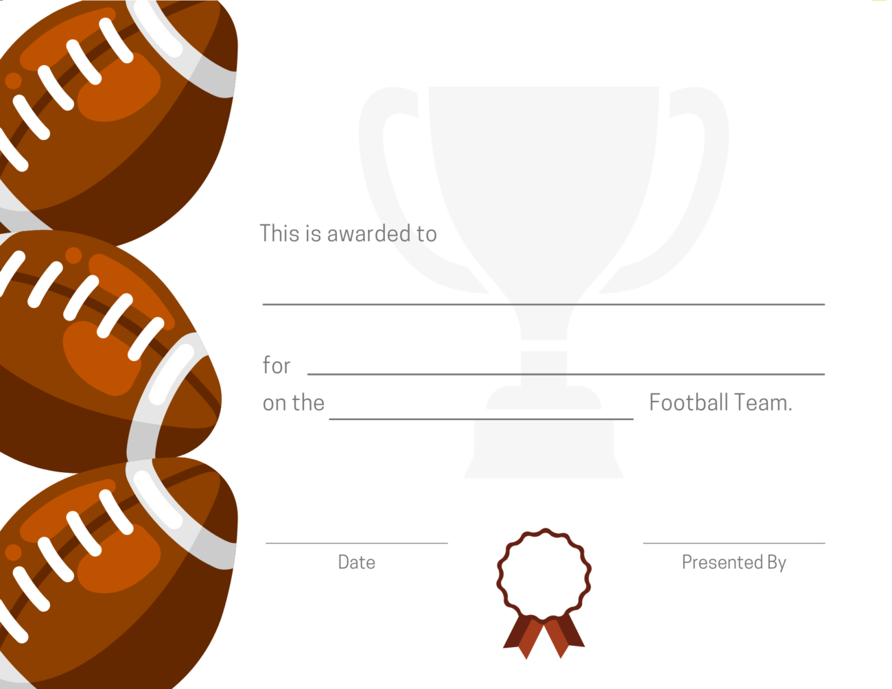 Sports Award Certificates Free Customizable Designs SignUp