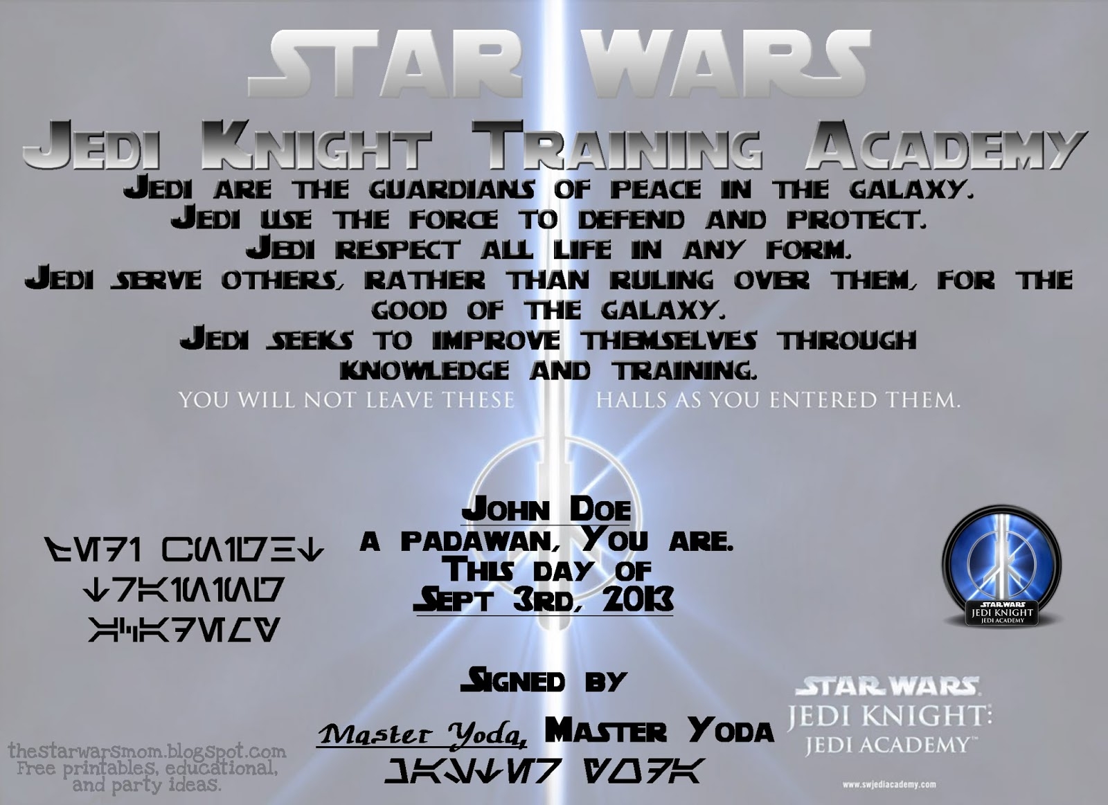 Printable Certificate Of Knighthood
