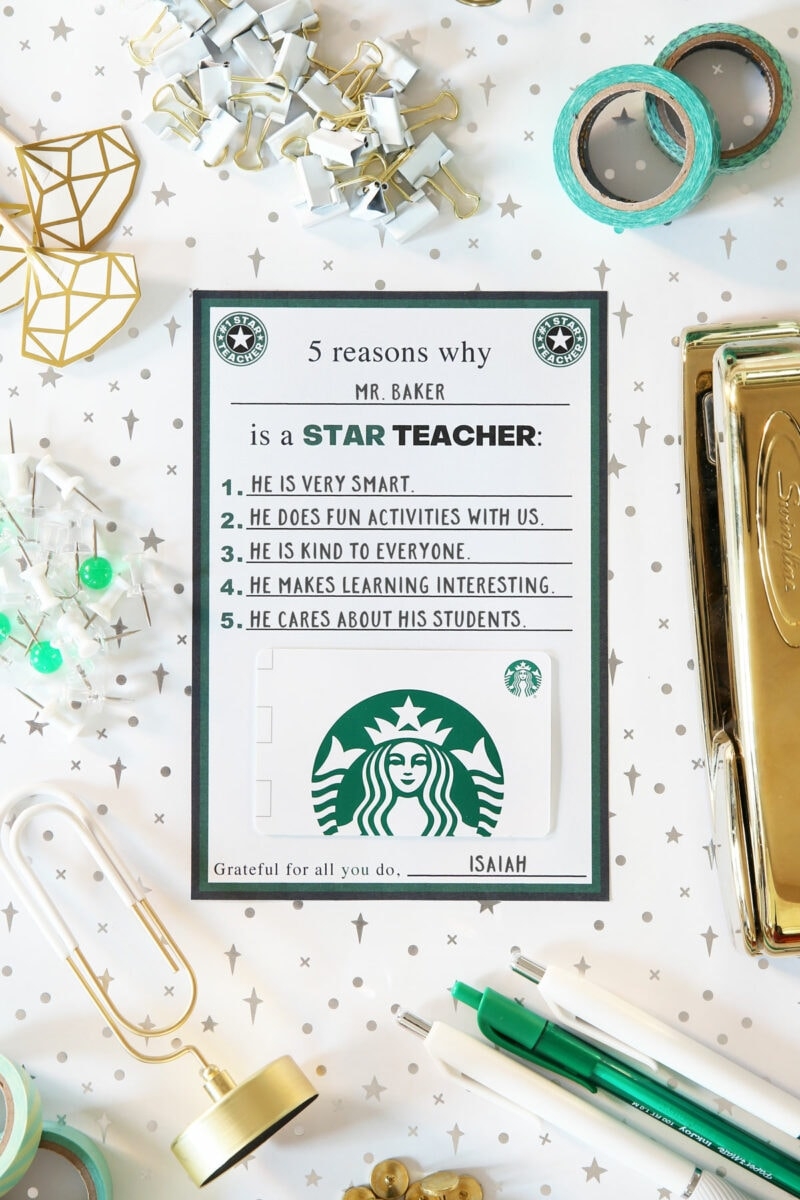 Printable Gift Certificates Starbucks