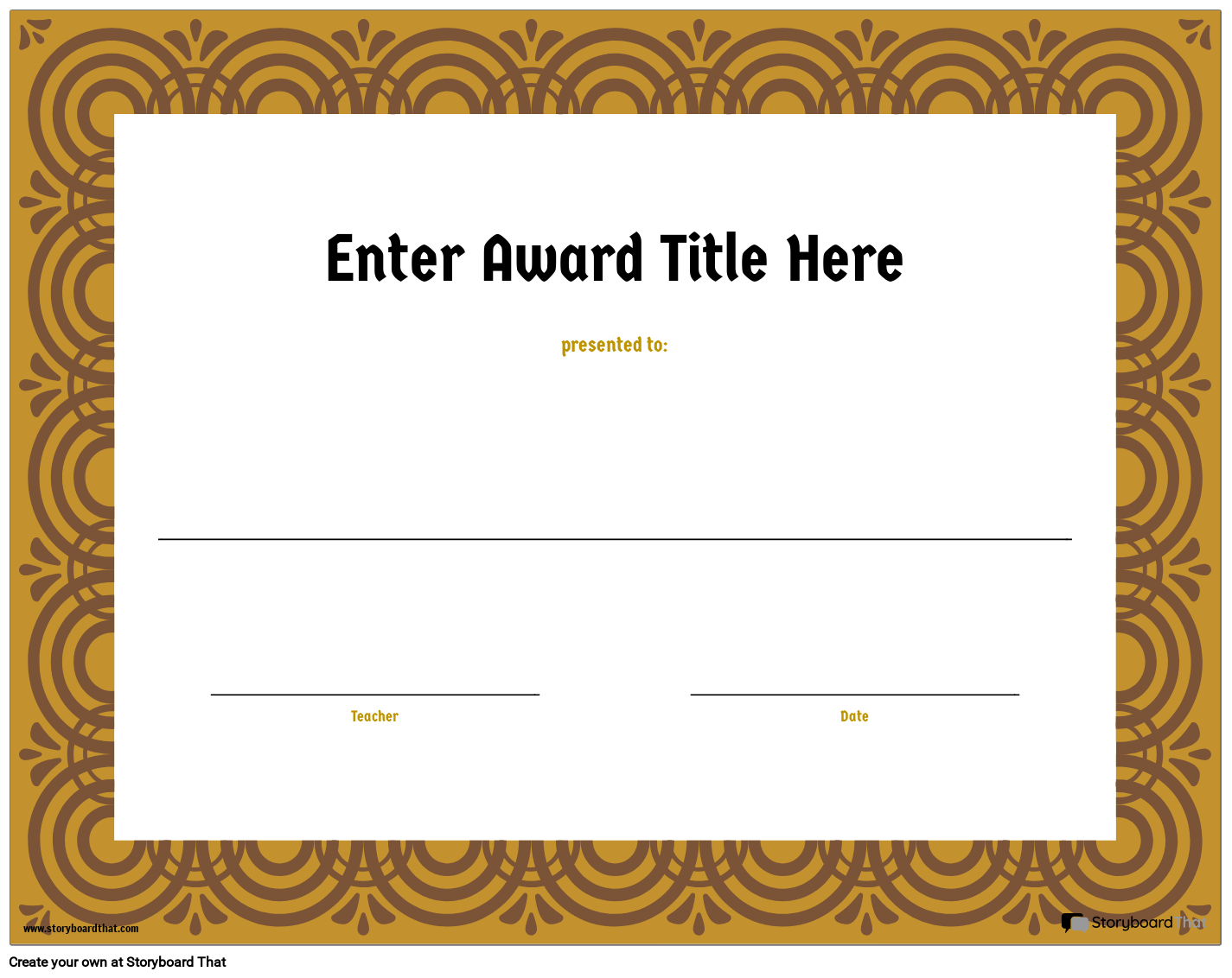 Storyboard That Free Student Award Templates Storyboard That Free Student Award Templates