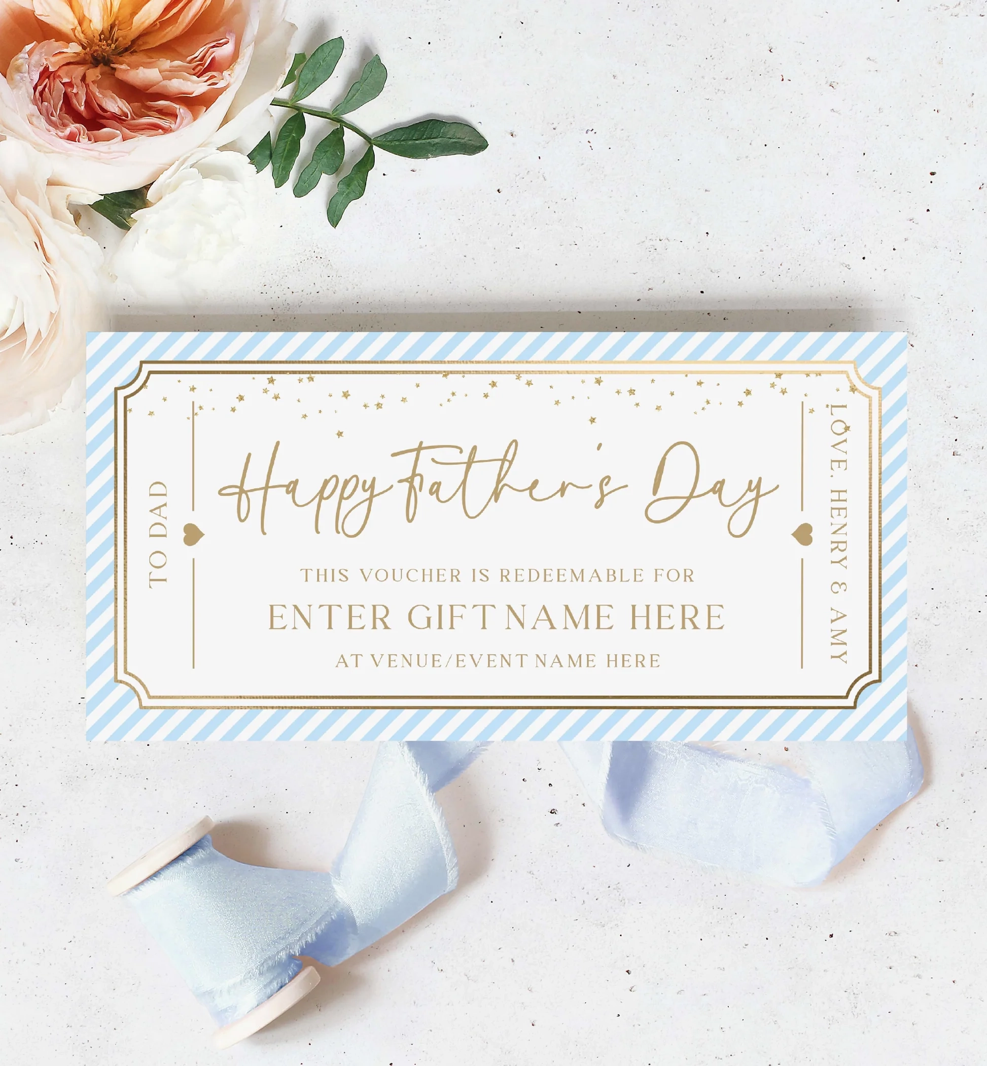 Father's Day Printable Gift Certificate