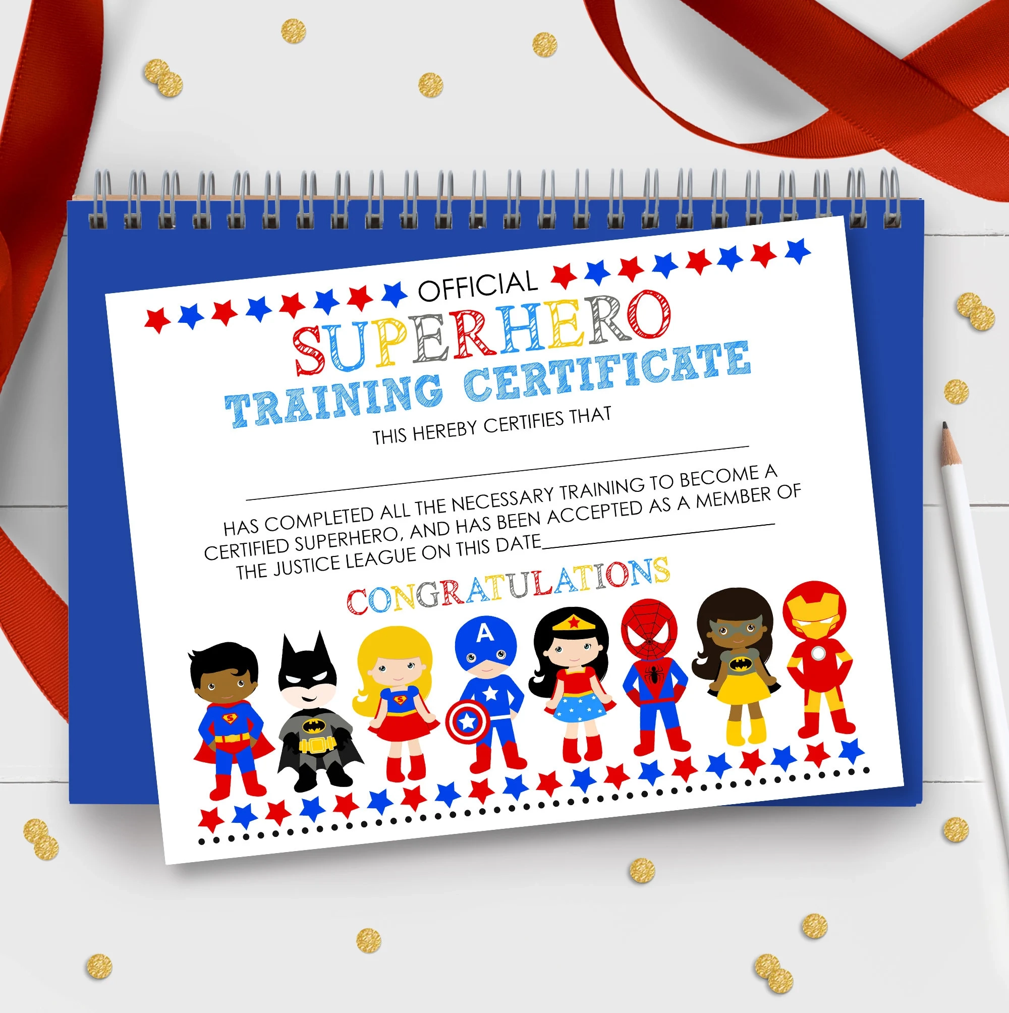 Superhero Training Certificate Printable Party Favor digital Download Etsy Superhero Training Certificate Printable Party Favor digital Download Etsy