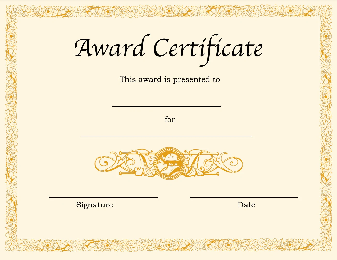 Superlative Certificates Printable