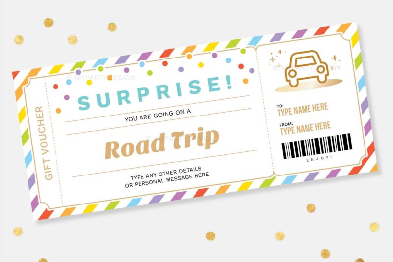 Free Printable Car Birthday Gift Certificates