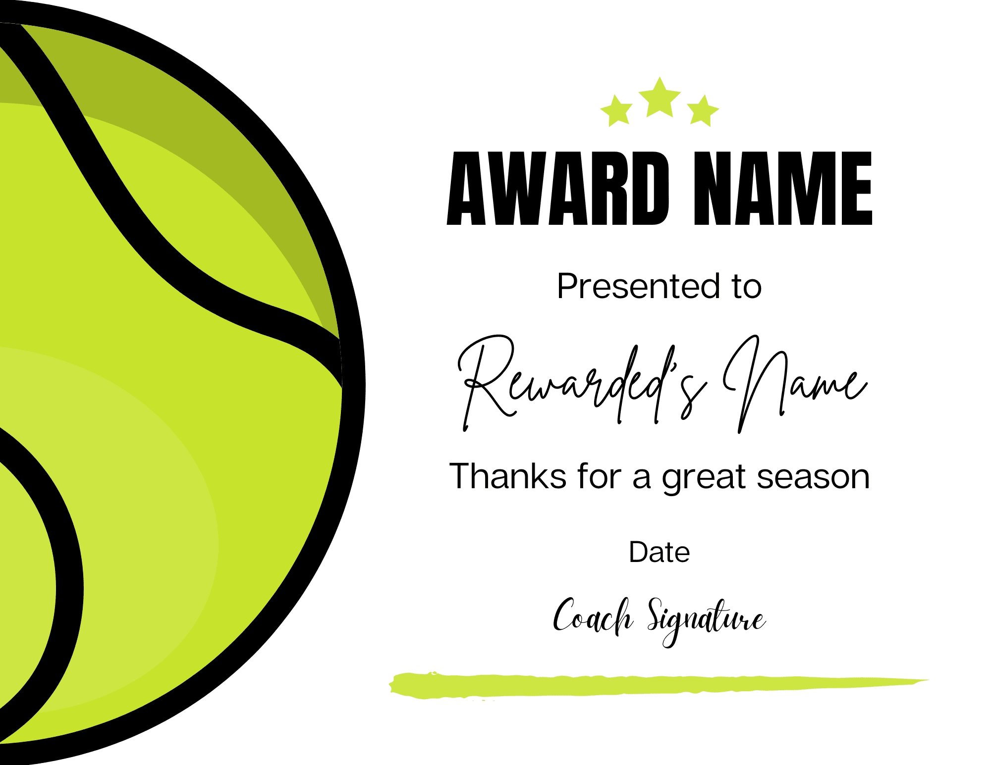 Tennis Award Certificate Template Amwa Templates Tennis Award Certificate Template Amwa Templates