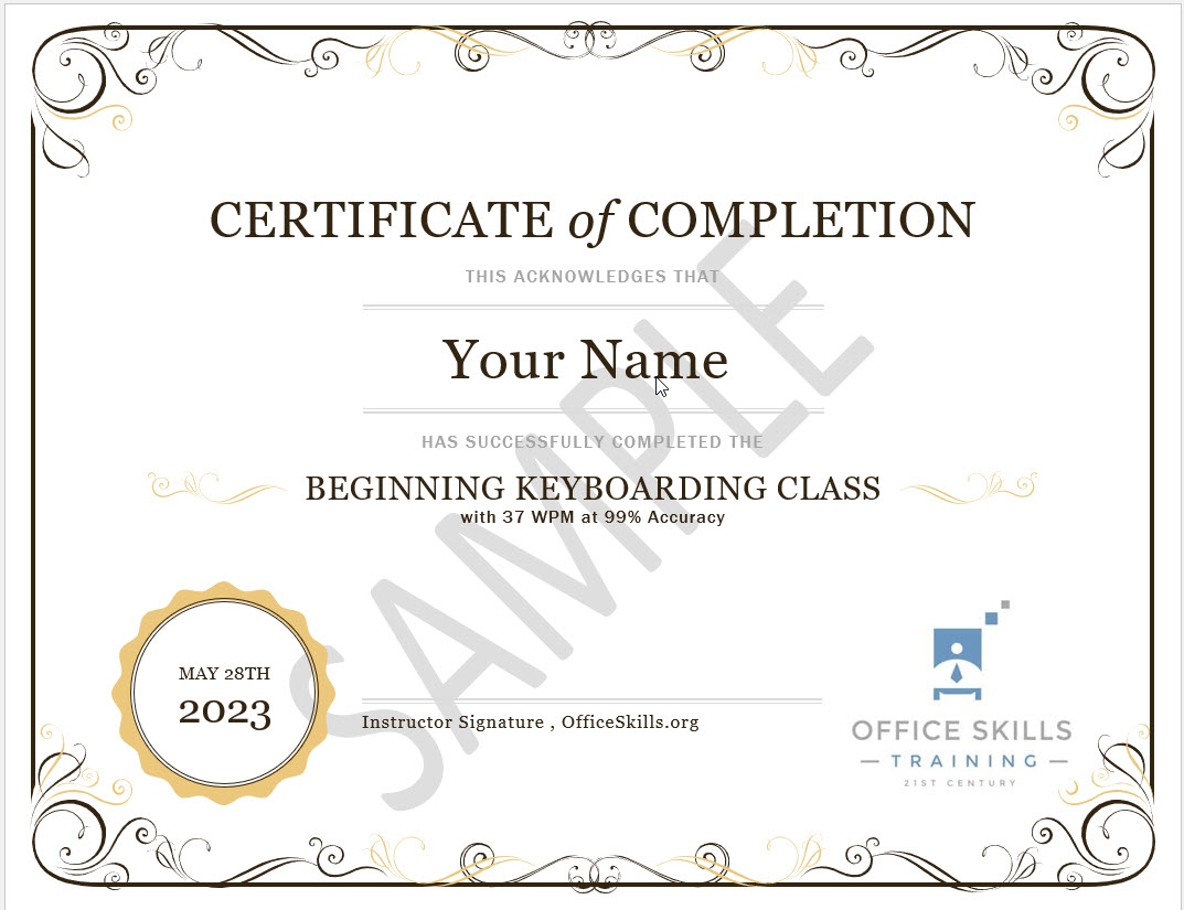 Typing Test Online Free Printable Certificate Typing Test Online Free Printable Certificate