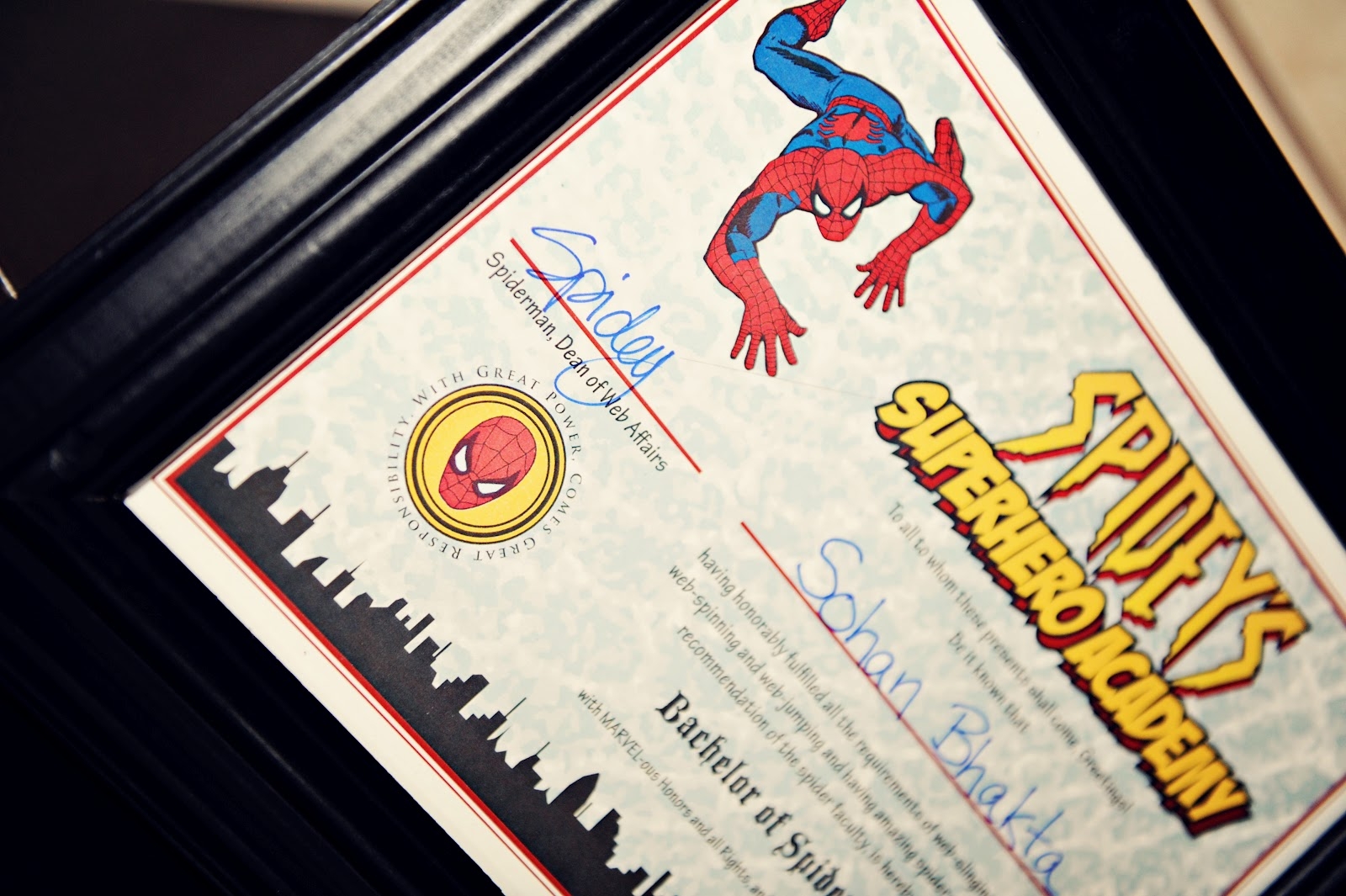 Superhero Academy Certificate Printable Superhero Academy Certificate Printable