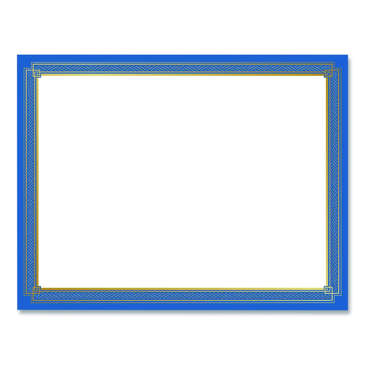 Tree Free Award Certificates 8 5 X 11 White With Elegant Blue Gold Border 15 Pack Reliable Paper