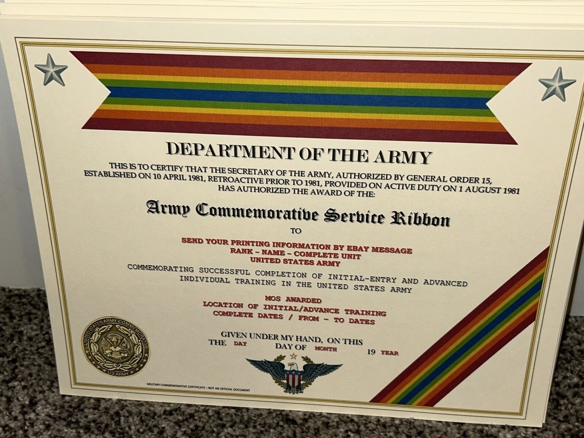 Free Printable United States Army Certificate Free Printable United States Army Certificate