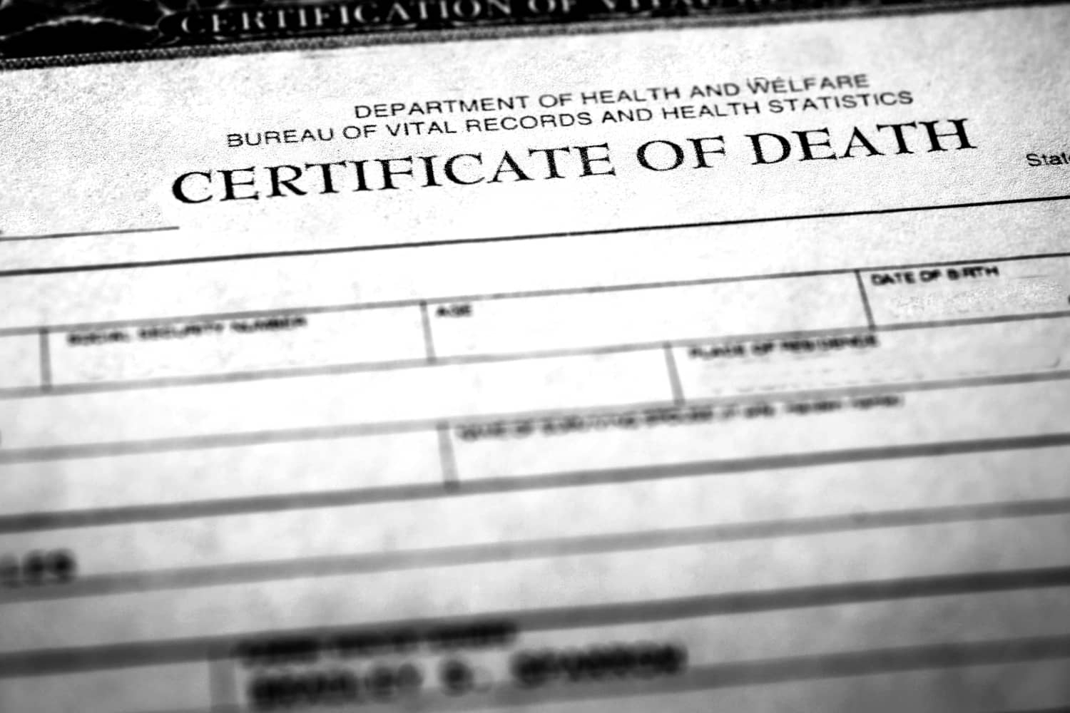 Printable Missouri Death Certificate