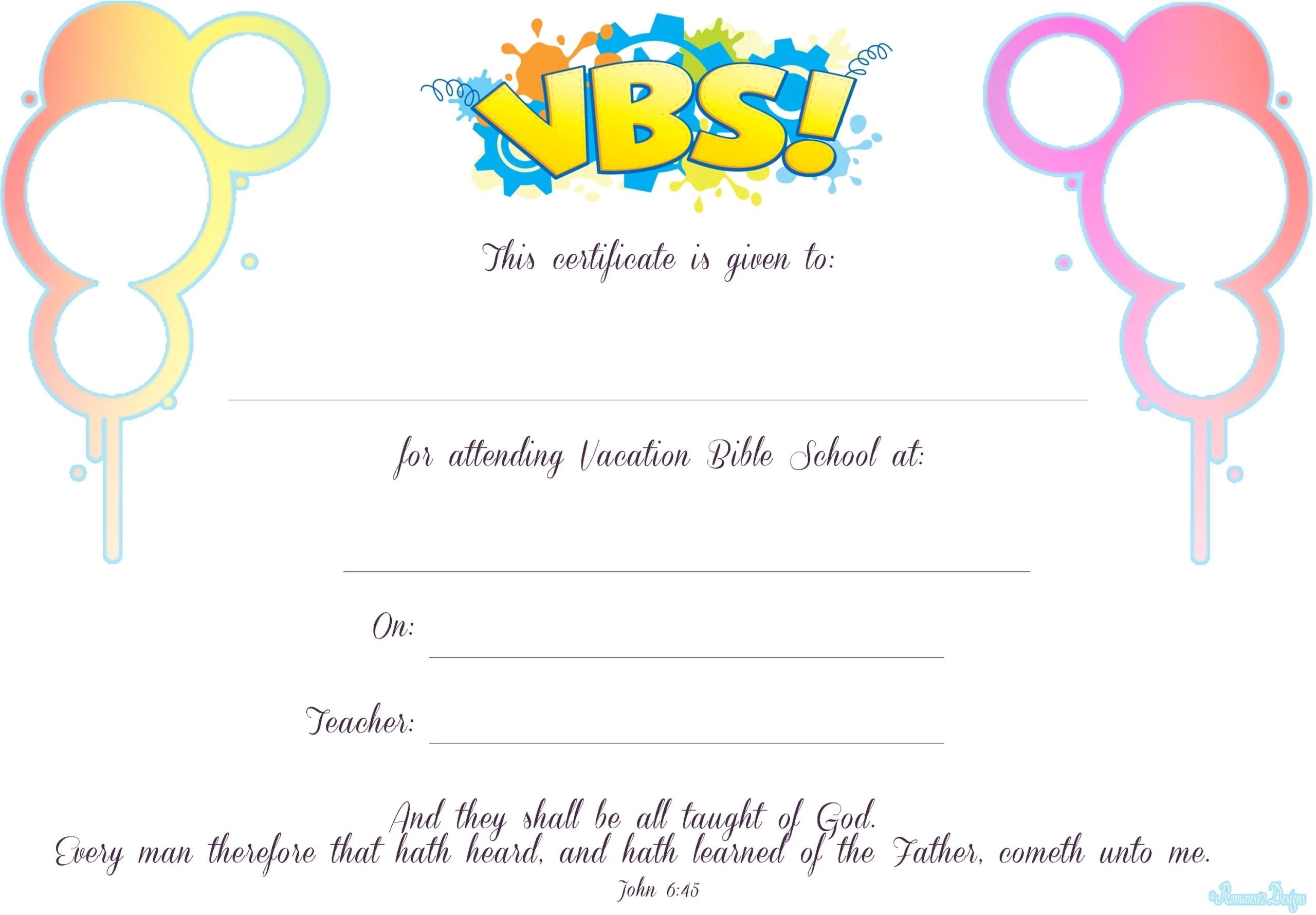 Printable Certificate Templates Vacation Bible School Printable Certificate Templates Vacation Bible School