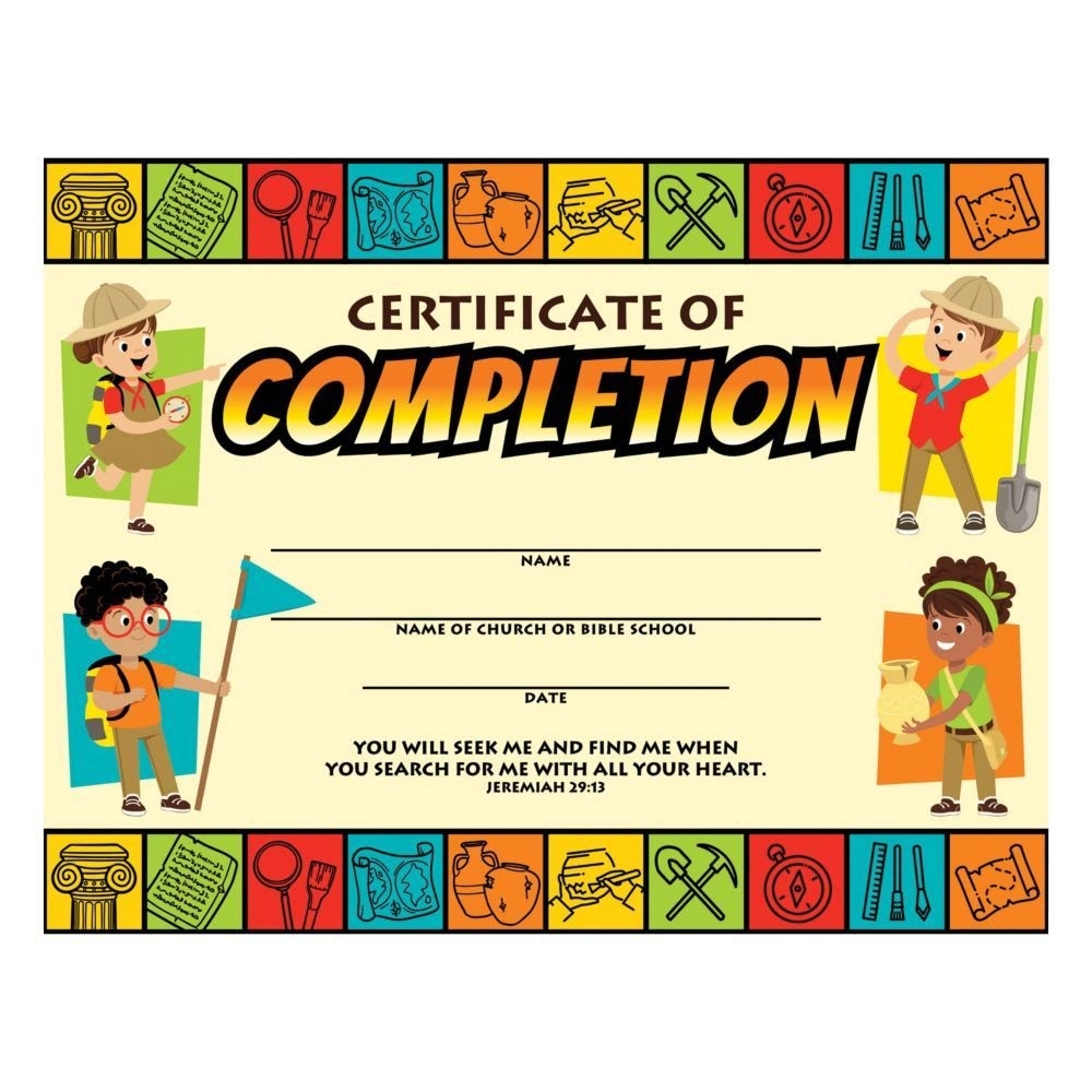 Printable Vbs Attendance Certificates Printable Vbs Attendance Certificates