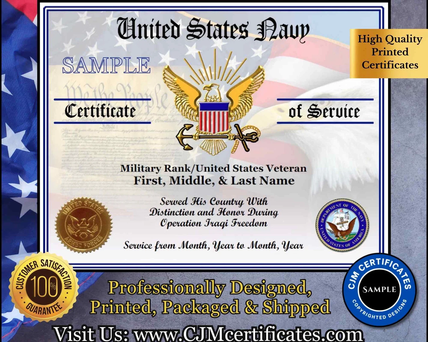 Printable Us Navy Certificates