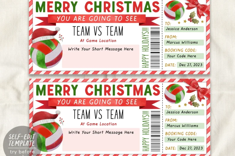 Printable Sports Gift Certificates
