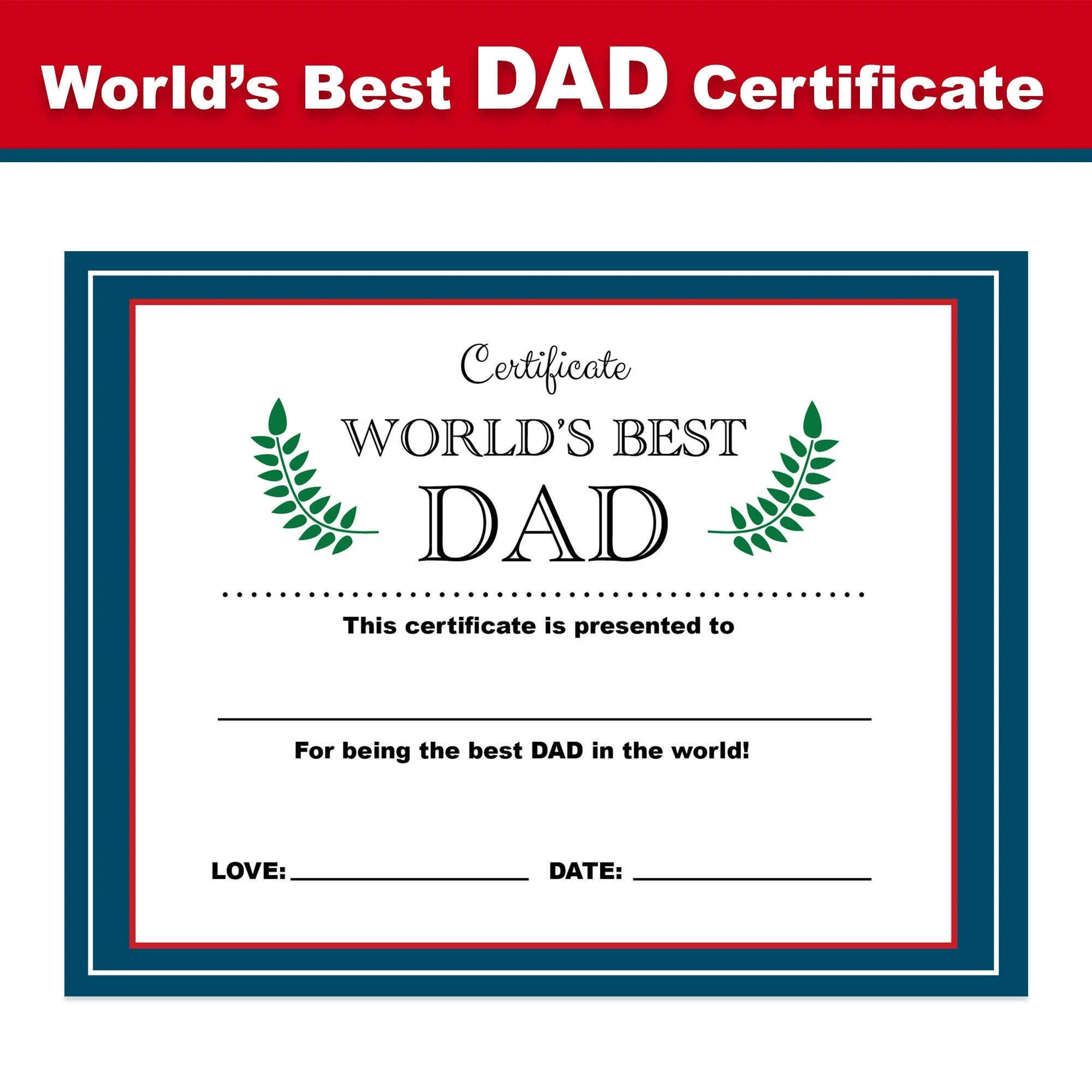 World s Best Dad Certificate Printable Instant Download Father s Day Gift Best Dad Certificate For Dad Etsy World s Best Dad Certificate Printable Instant Download Father s Day Gift Best Dad Certificate For Dad Etsy