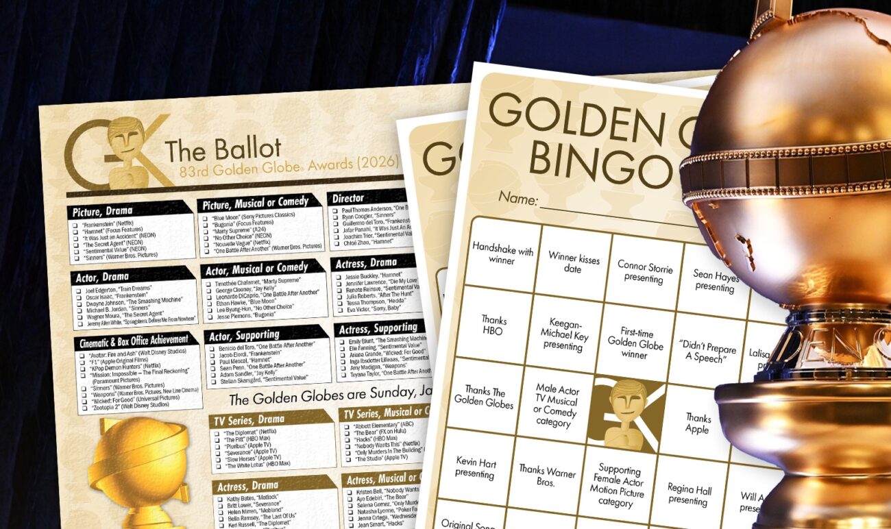 Your 2026 Golden Globes Party Essentials Printable Golden Globes Ballot And BINGO The Gold Knight Latest Academy Awards News And Insight