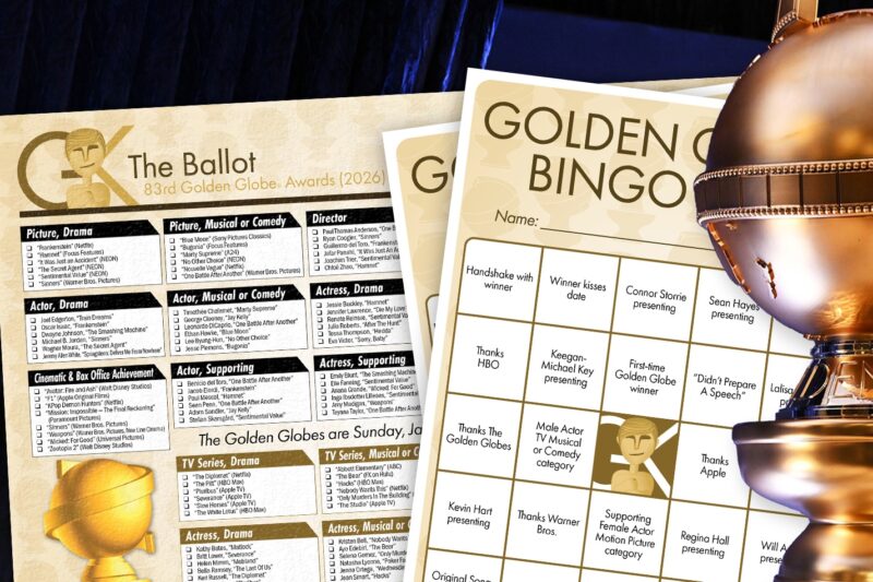 Printable Golden Globe Certificates